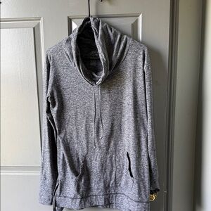 Cozy Gray Cowl Neck Pullover Sweater